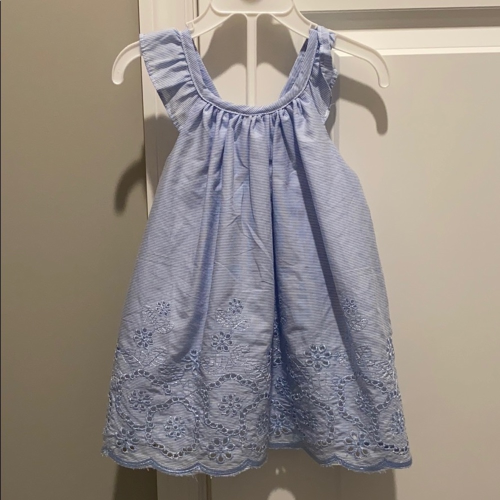 Seersucker floral dress